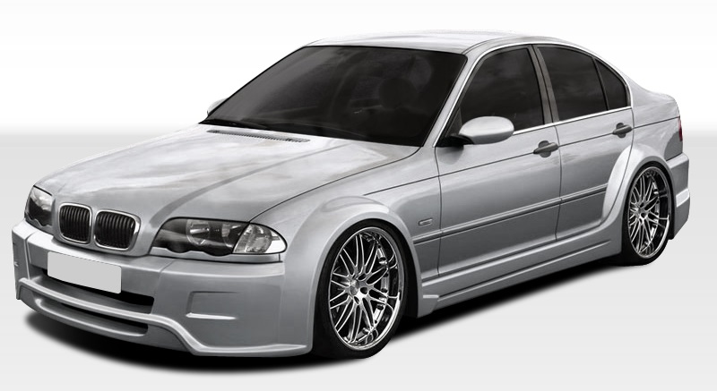 1999-2005 BMW 3 Series E46 4DR Duraflex I-Design Wide Body Kit - 8 Piece - Inclu