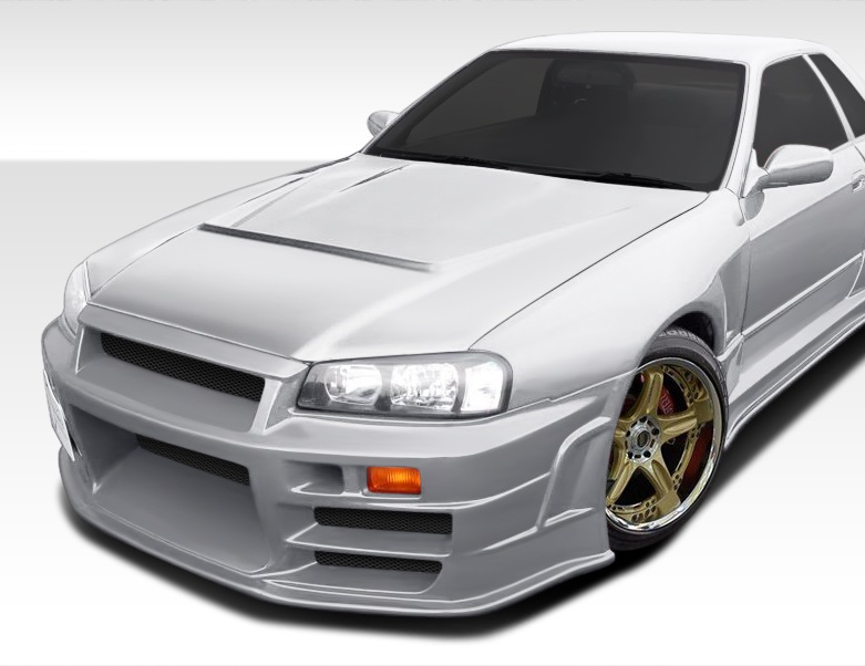 1989-1994 Nissan Skyline 2DR R32 Duraflex R324 Conversion Front Bumper Cover - 1