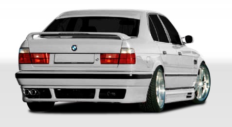 1989-1995 BMW 5 Series E34 4DR Duraflex SR-S Rear Lip Under Spoiler Air Dam - 1