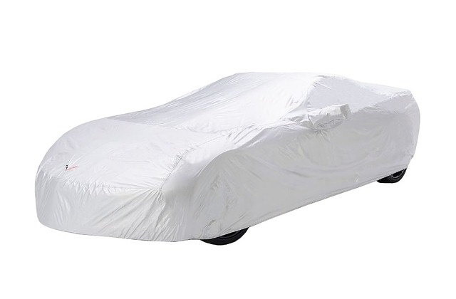 C7 Corvette INTRO TECH Custom Fit Car Cover, Silver, w/C7 Embroidered Logo