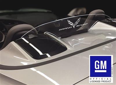 C7 Corvette 14-19 Convertible Wind Restrictor / Deflector with C7 Grand Sport Logo  & Illuminated