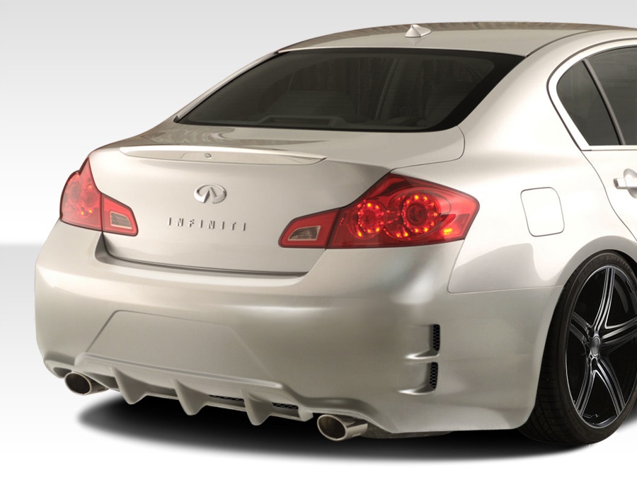 2007-2013 Infiniti G Sedan G25 G35 G37 Duraflex Elite Rear Bumper Cover - 1 Piec