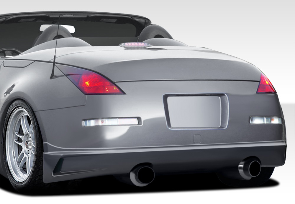 2003-2008 Nissan 350Z Z33 Duraflex J-Spec Rear Lip Under Spoiler Air Dam - 1 Pie