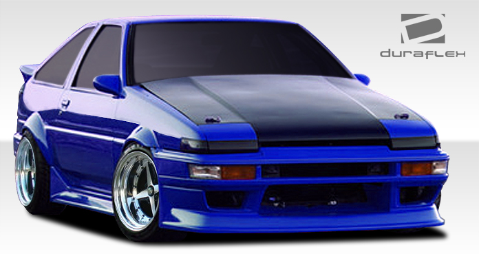 1984-1987 Toyota Corolla 2DR / HB Duraflex RF Design Body Kit - 4 Piece - Includ