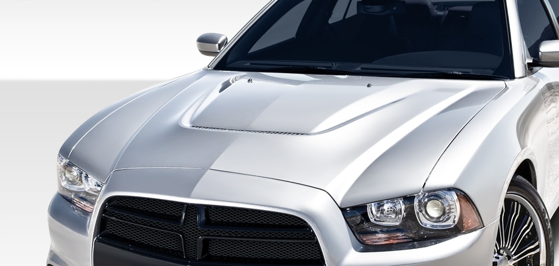 2011-2014 Dodge Charger Duraflex SRT Look Hood - 1 Piece