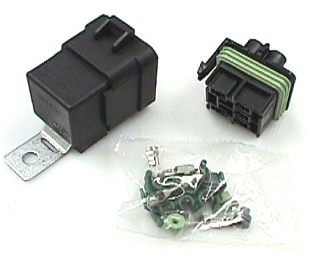 Sealed Relay 30 AMP Black