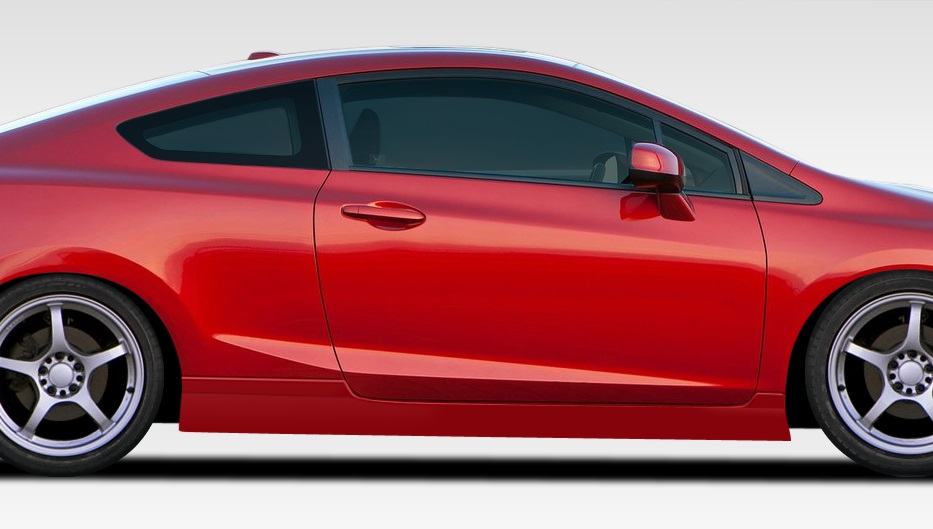 2012-2015 Honda Civic 2DR Duraflex Bisimoto Edition Side Skirts Rocker Panels -