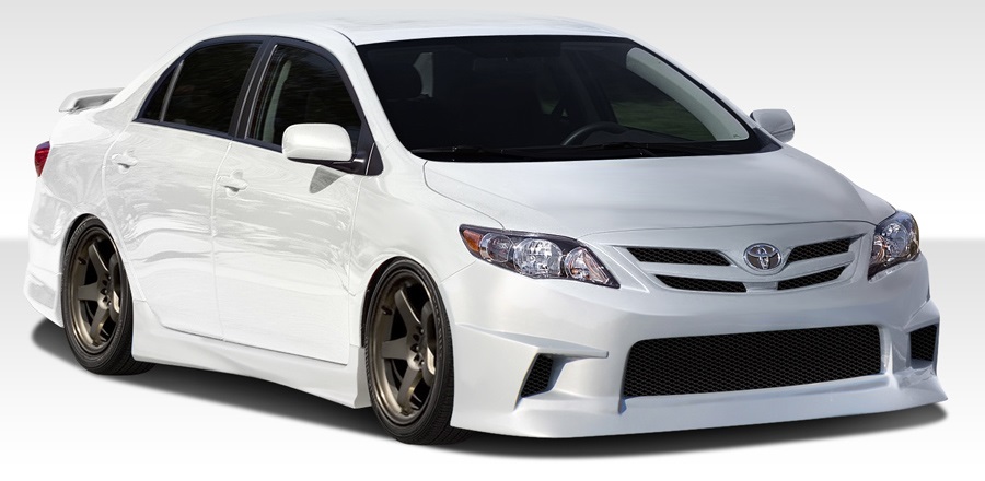 2011-2013 Toyota Corolla Duraflex GT Concept Body Kit - 4 Piece - Includes GT Co