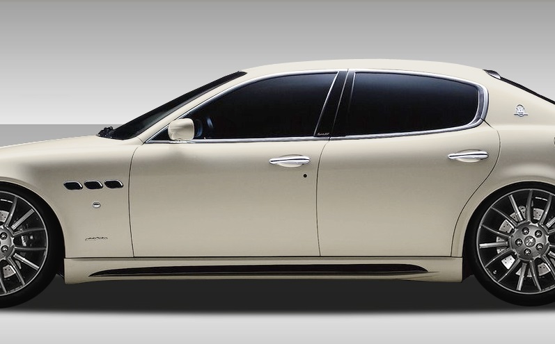 2005-2008 Maserati Quattroporte Eros Version 1 Side Skirts Rocker Panels - 2 Pie