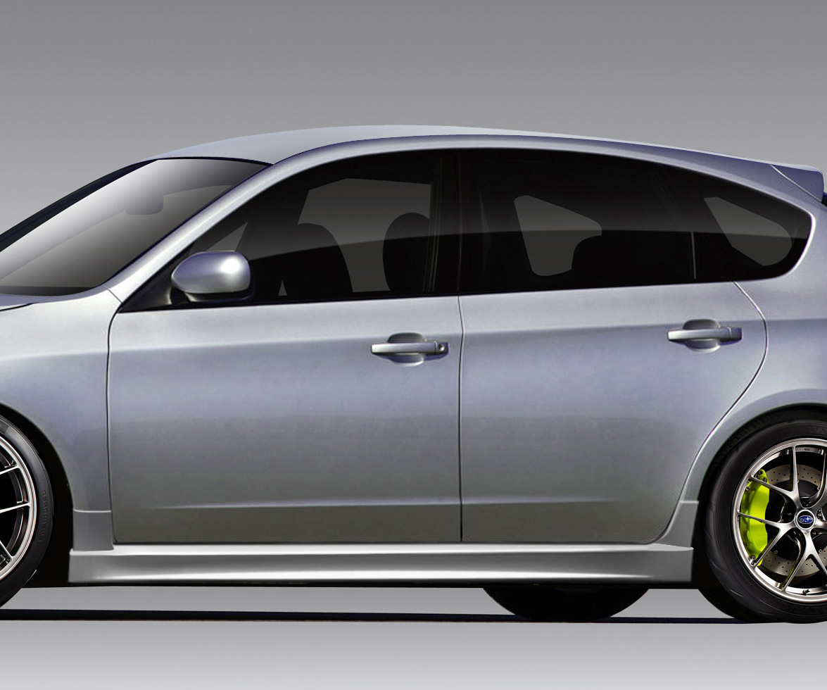 2008-2011 Subaru Impreza 2008-2010 Subaru Impreza Wrx Duraflex STI Look Side Ski