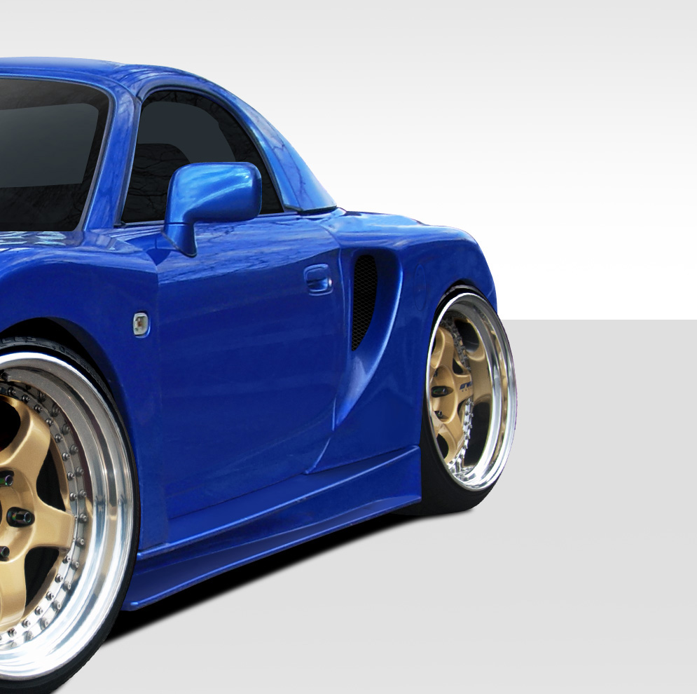 2000-2005 Toyota MRS MR2 Spyder Duraflex TD3000 Wide Body Rear Fenders - 2 Piece