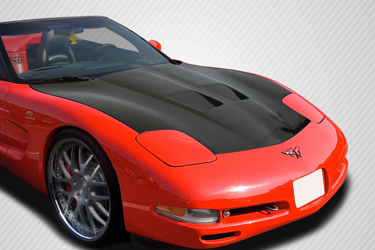 1997-2004 Chevrolet Corvette C5 Carbon Creations GT Concept Hood - 1 Piece