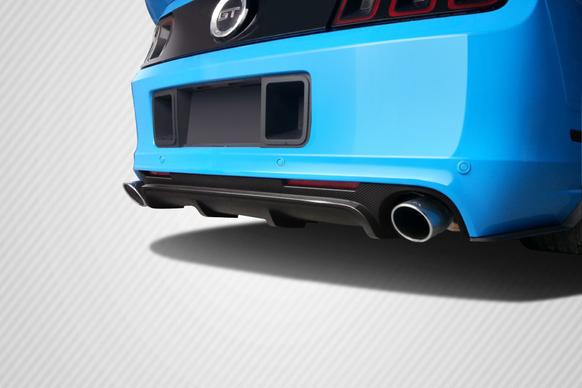 2013-2014 Ford Mustang Carbon Creations Boss Look Rear Diffuser - 1 Pi