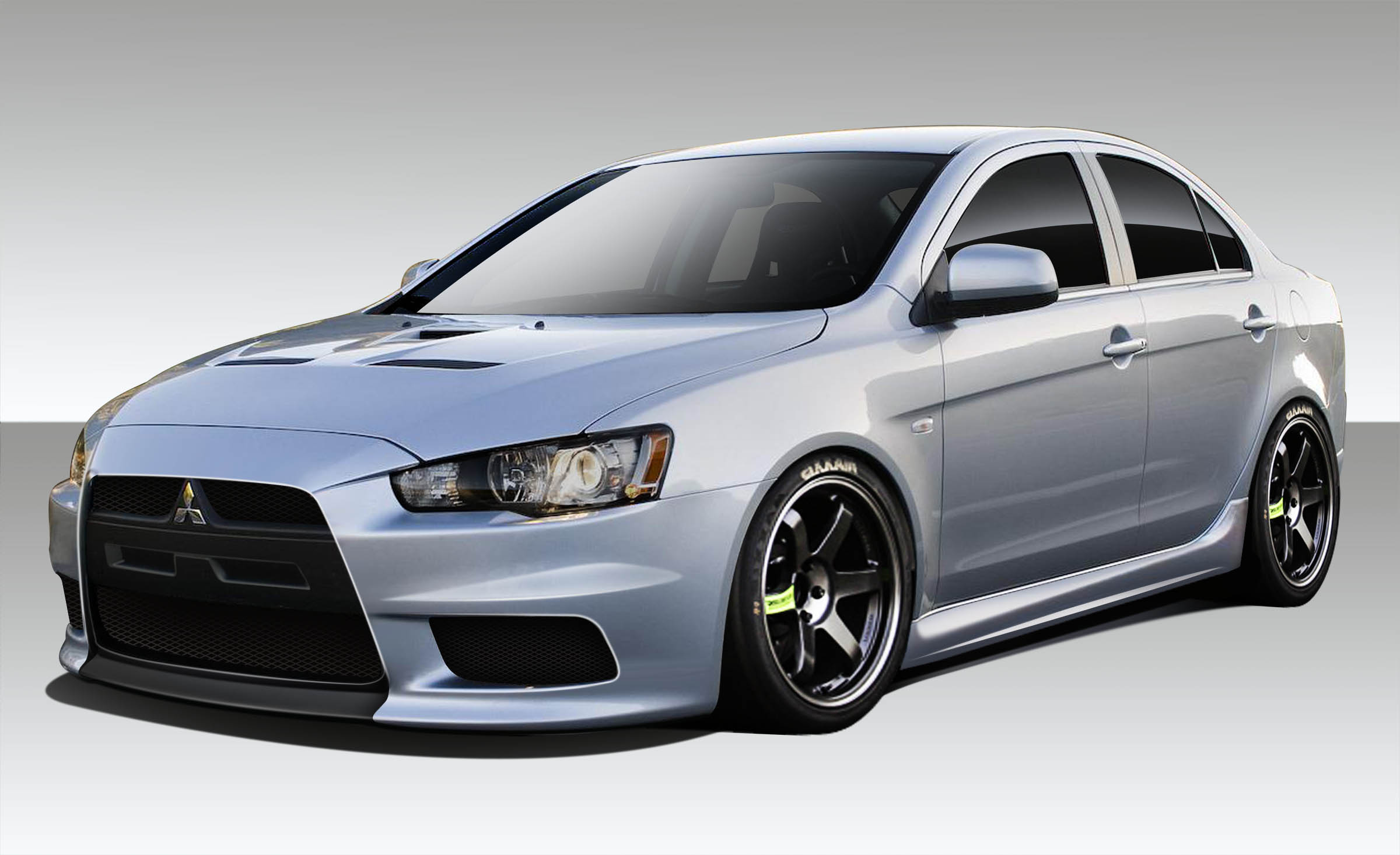 2008-2017 Mitsubishi Lancer Duraflex Evo X V3 Body Kit - 4 Piece - Includes Evo