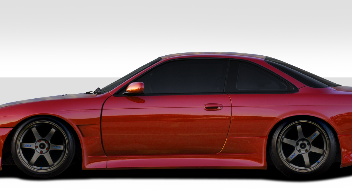 1995-1998 Nissan 240SX S14 Duraflex V-Speed Wide Body Side Skirt Rocker Panels (