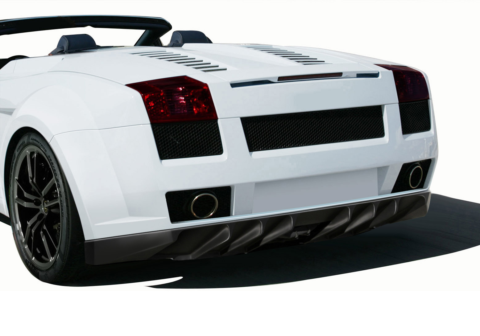 2004-2008 Lamborghini Gallardo AF-1 Wide Body Rear Bumper Cover ( GFK ) - 1 Piec