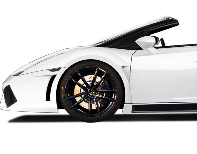 2004-2008 Lamborghini Gallardo AF-1 Wide Body Front Fender Flares ( GFK ) - 2 Pi