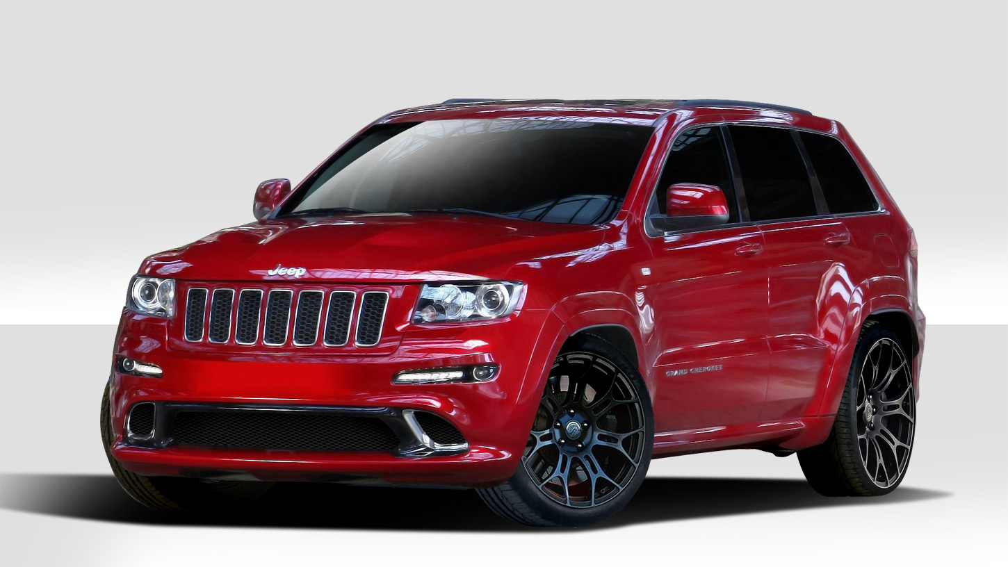 2011-2013 Jeep Grand Cherokee Duraflex SRT Look Body Kit - 4 Piece - Includes SR