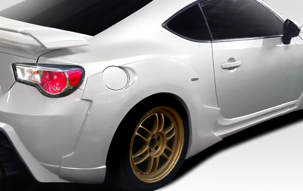 2013-2020 Scion FR-S Toyota 86 Subaru BRZ Duraflex W-1 Rear Fender Flares - 2 Pi