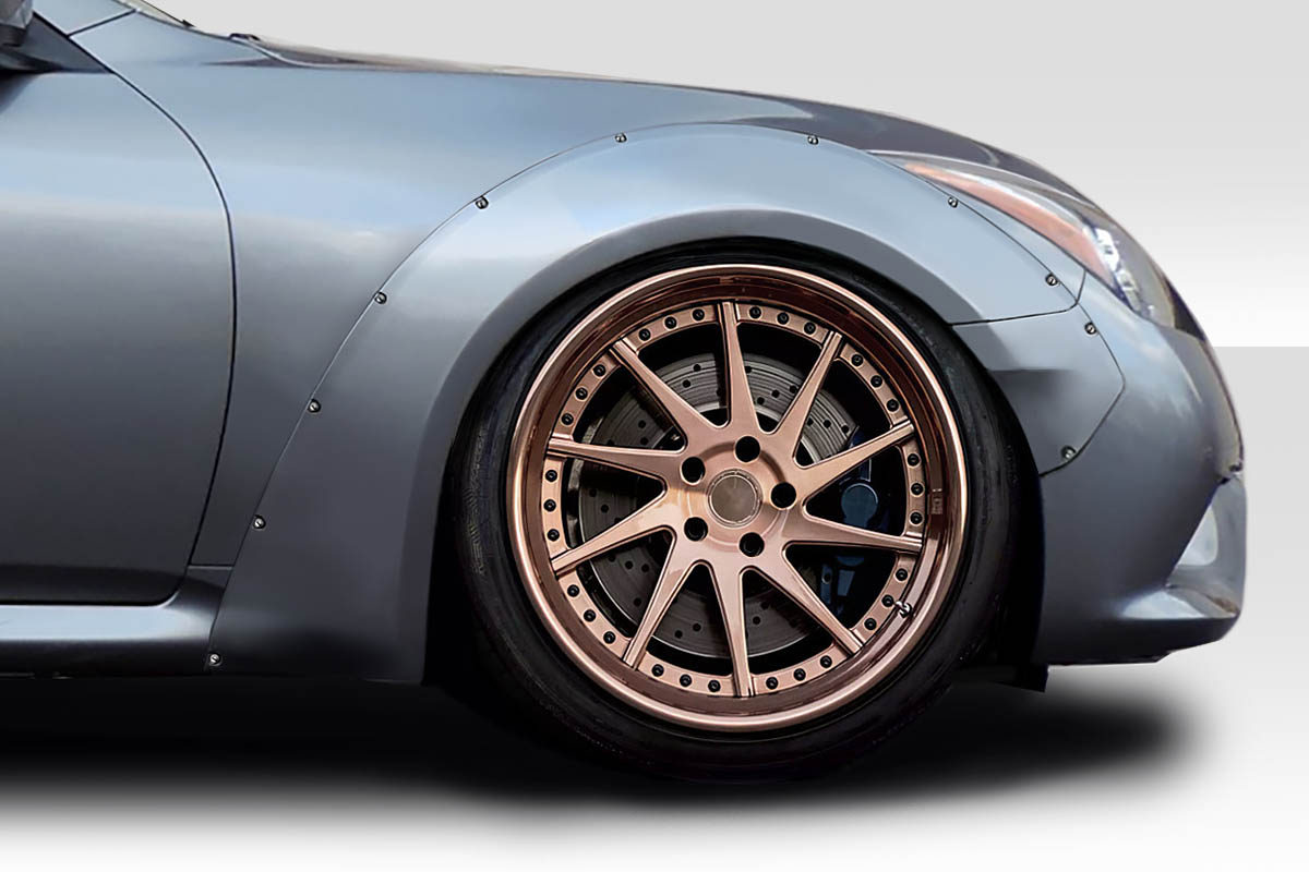 2008-2015 Infiniti G Coupe G37 Q60 Duraflex Circuit 75MM Front Fender Flares - 2