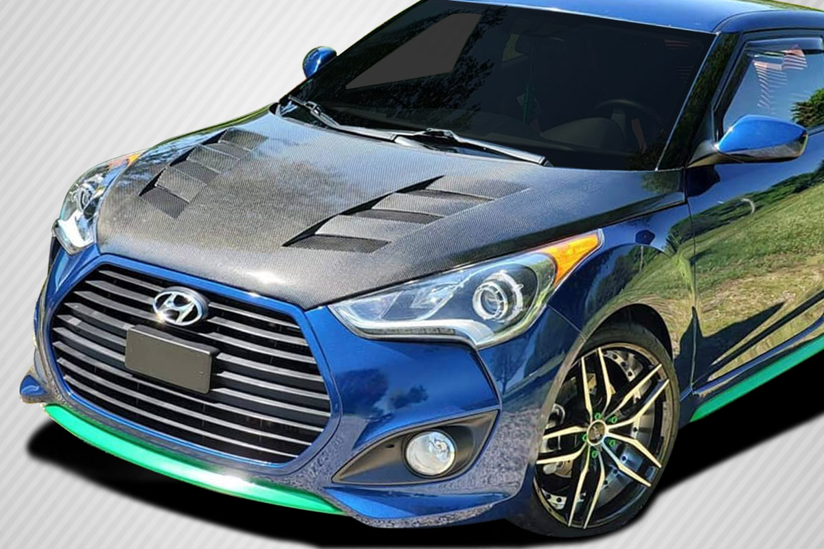 2012-2017 Hyundai Veloster Hyundai Veloster Carbon Creations DriTech AM-S Hood -