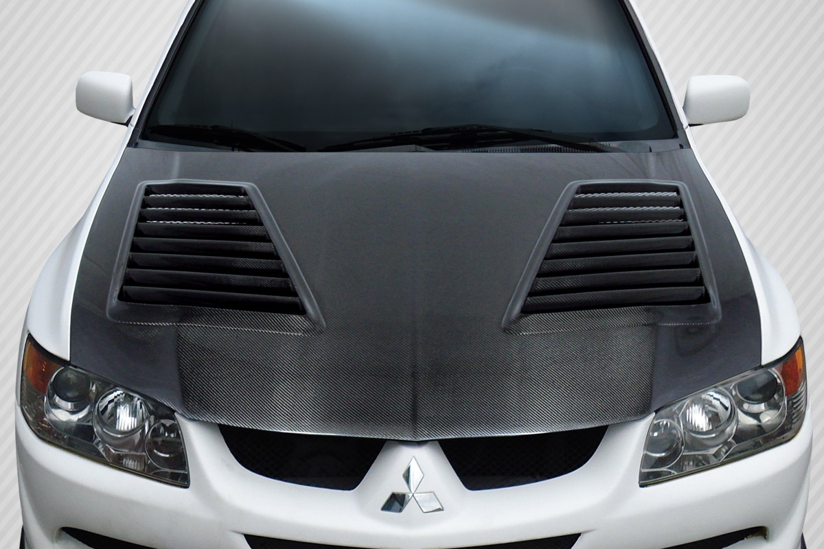 2003-2006 Mitsubishi Lancer Evolution 8 9 Carbon Creations DriTech Track Hood -
