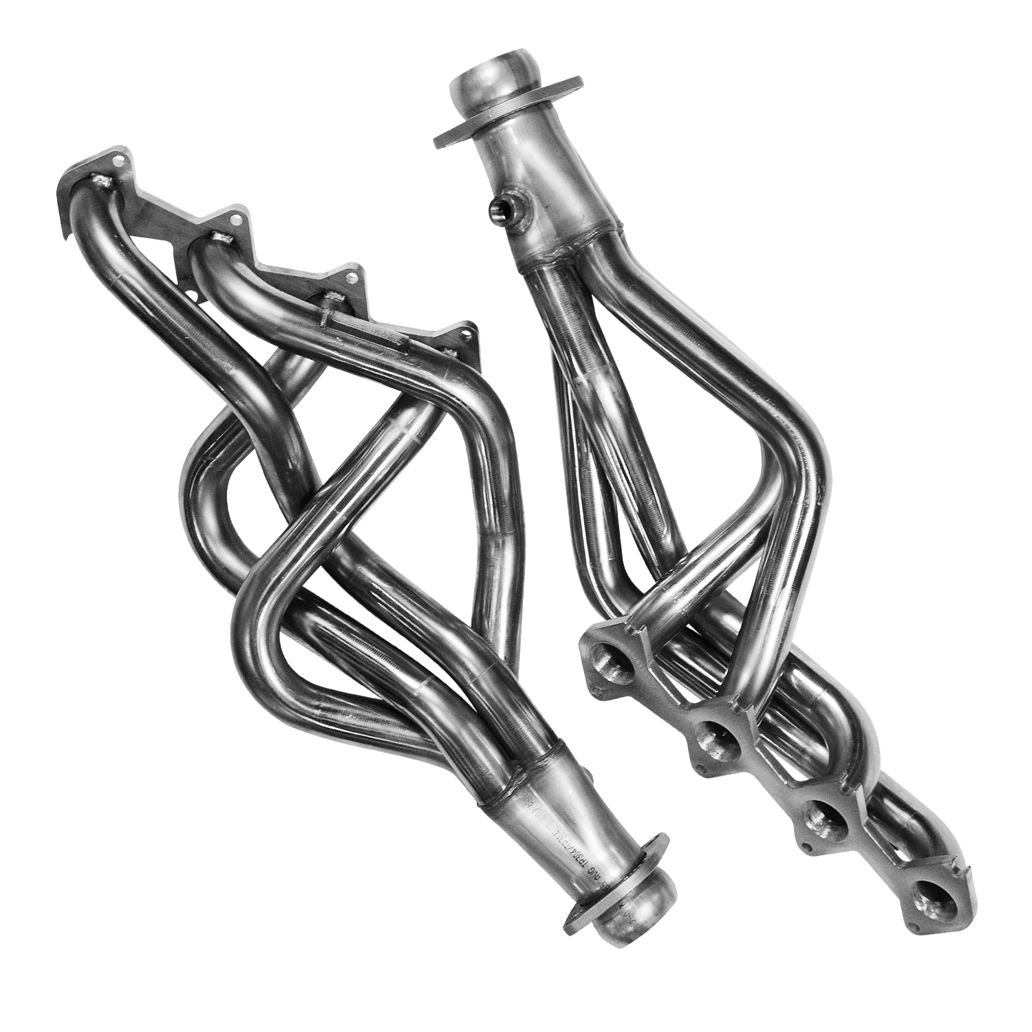 Stainless Steel Headers 1.625 x 2.5" Collector Long Tube Incl. 3-12" O2 Extension Harness