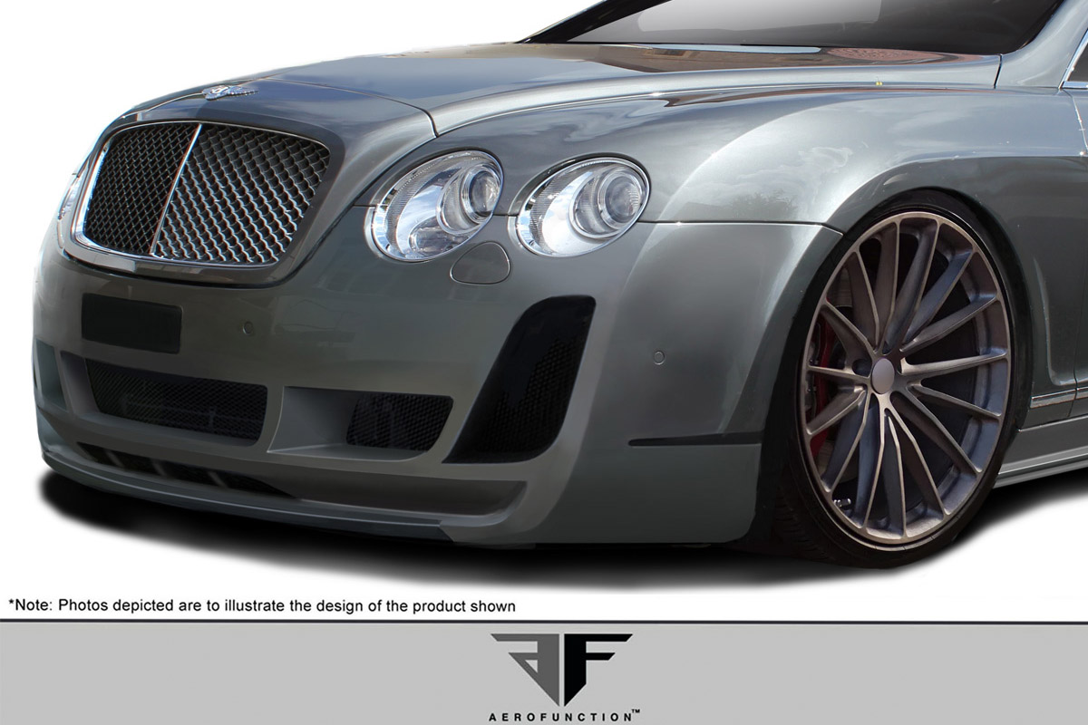 2003-2010 Bentley Continental GT GTC AF-2 Front Lip Spoiler ( GFK ) - 1 Piece (