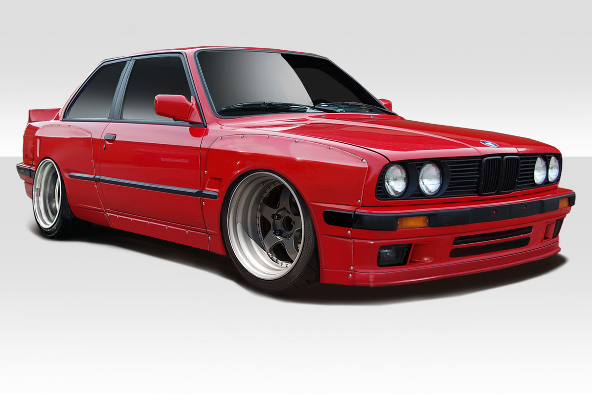 1984-1991 BMW 3 Series E30 Duraflex TKO Wide Body Kit - 6 Piece - Includes TKO W