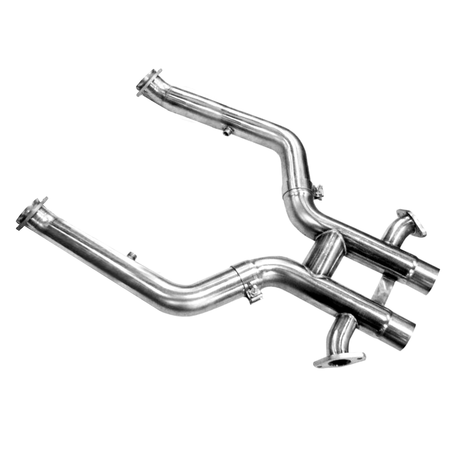 Off Road H-Pipe 3" Inlet x2.75" OEM Outlet Non Catted Incl. Side Pipe Connections 12-13 Mustang GT 5.0L 4V 302 Boss Edition
