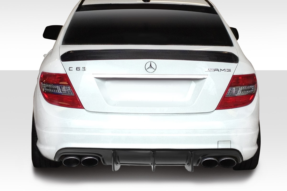 2008-2011 Mercedes C Class / C63 W204 Duraflex Super Fin Rear Diffuser - 1 Piece