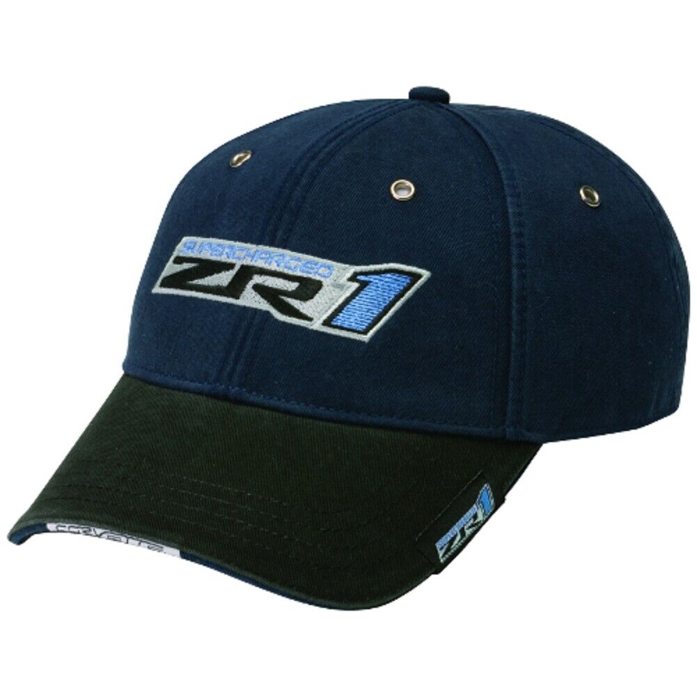 C7 Corvette C7 ZR1 Structured Twill Hat / Cap Navy Blue Hat