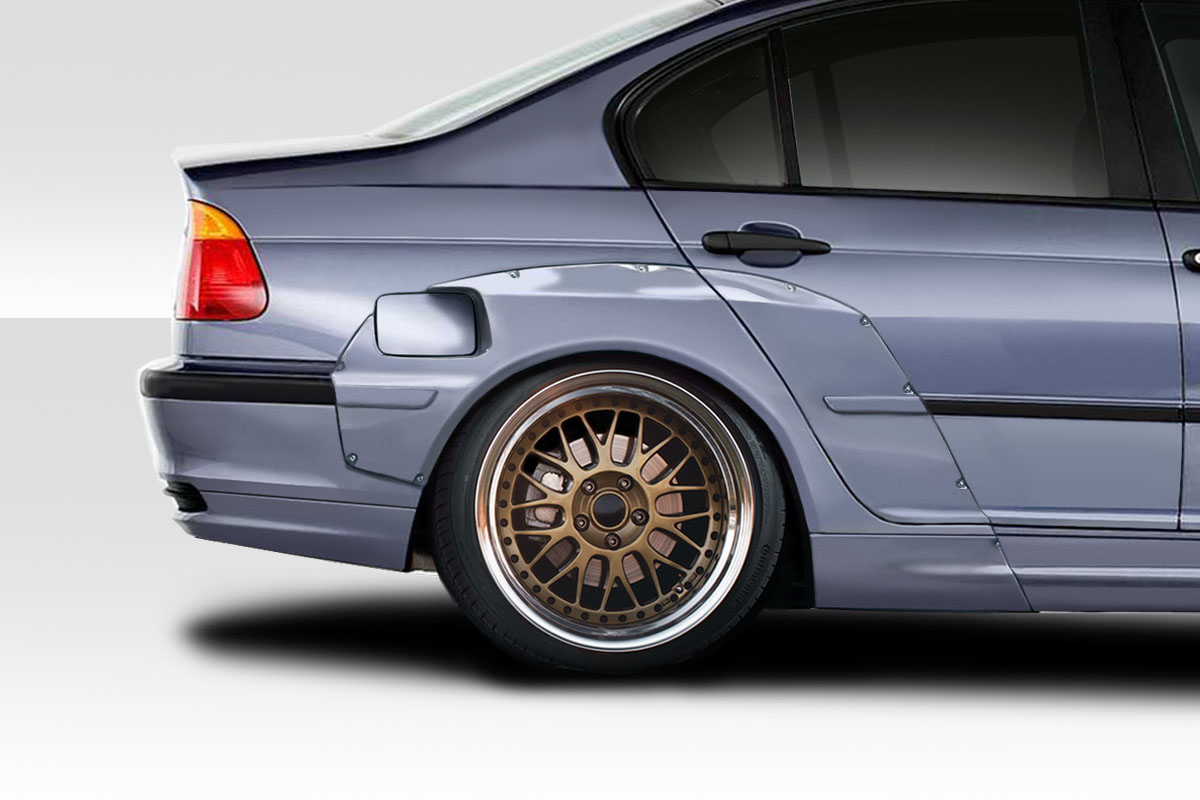 1999-2001 BMW 3 Series E46 4DR Duraflex Circuit Wide Body Rear Fenders Flares -
