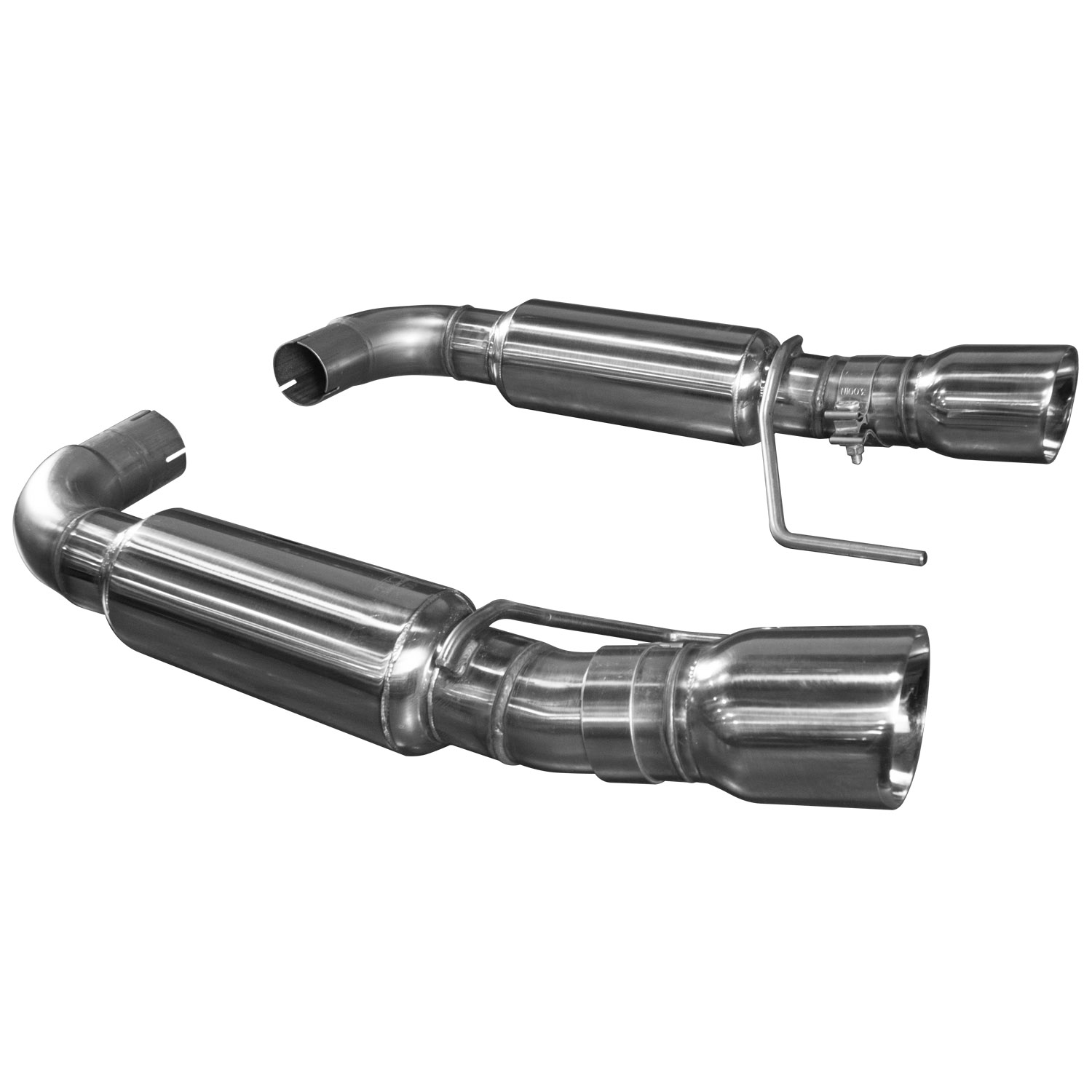Axle Back Exhaust System 3" 15-Pres Mustang 5.0L 4V OEM Inlet And Outlet Slash Cut Tips