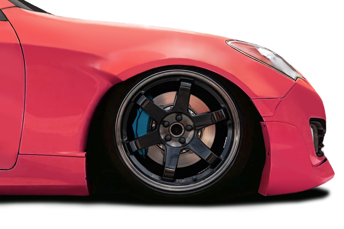2010-2016 Hyundai Genesis Coupe 2DR Duraflex MSR V1 40mm Front Fenders  - 4 Piec