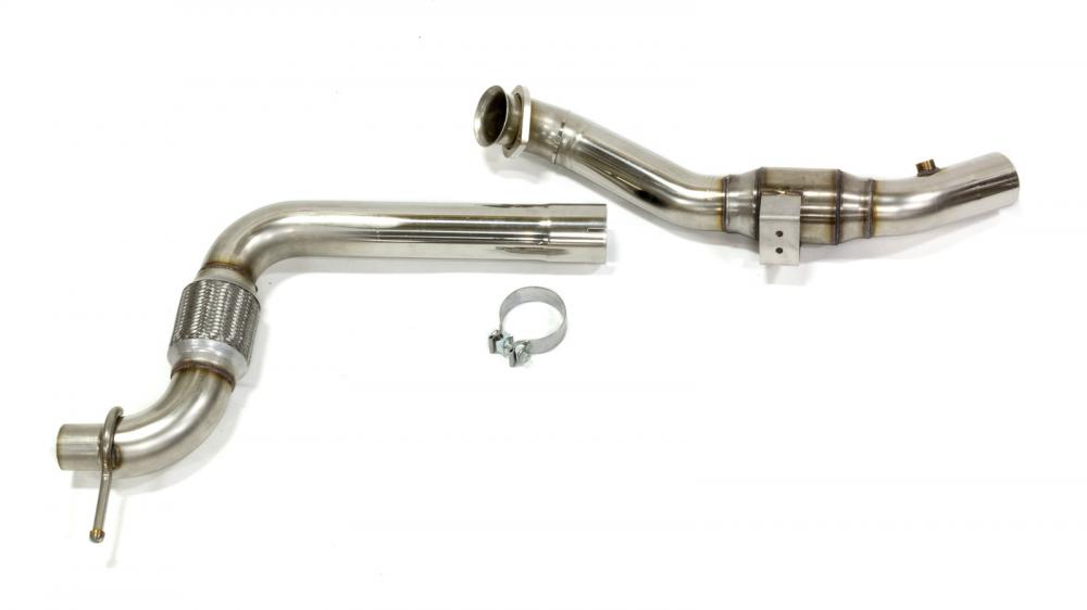 Comp Downpipe 3" GREEN Catted Stainless Steel Connects To Kooks Full 3" Comp Exhaust