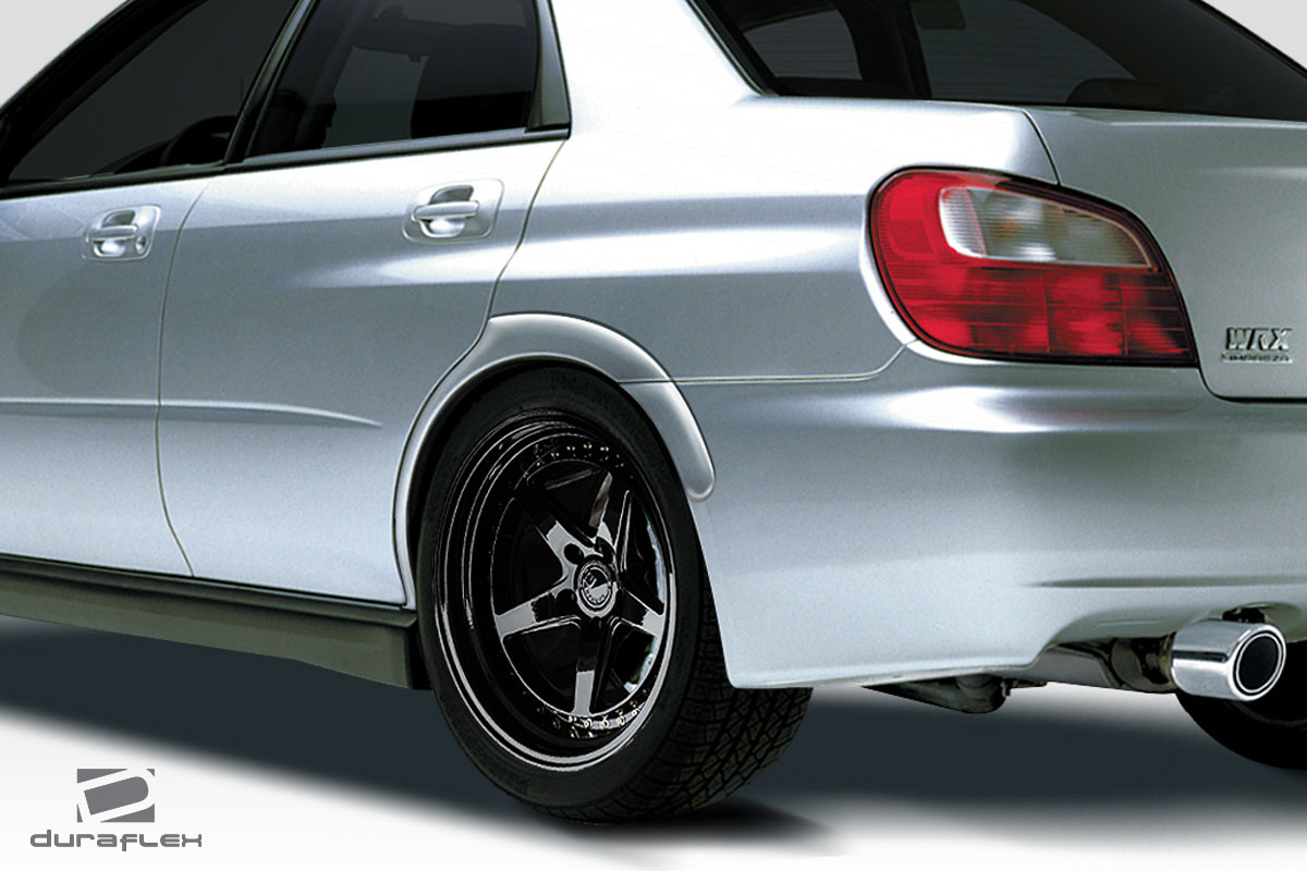 2002-2007 Subaru Impreza WRX STI 4DR Duraflex STI Look Rear Fender Flares - 4 Pi