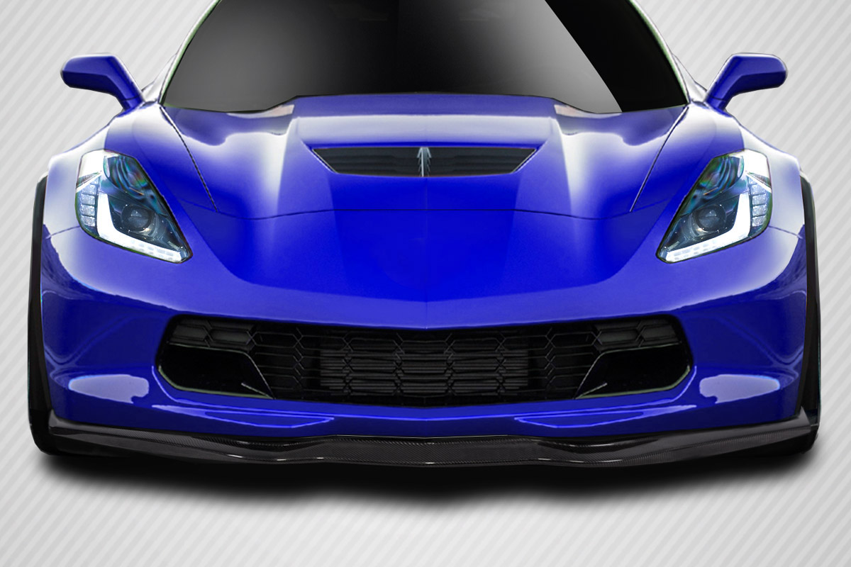 2014-2019 Chevrolet Corvette C7 Carbon Creations GMX Front Lip Splitter - 1 Piec