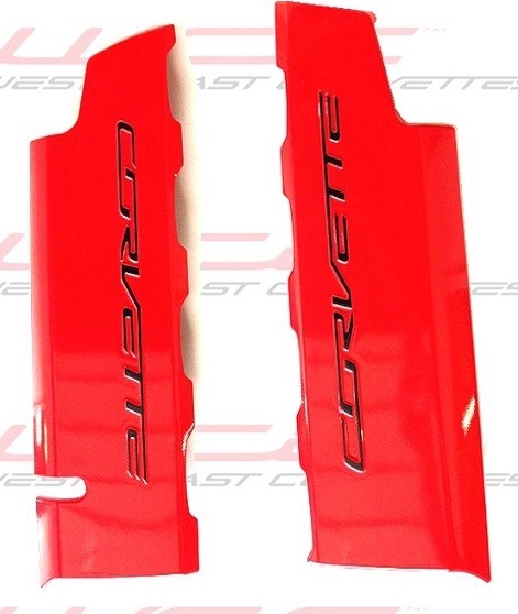 2014 C7 Corvette Stingray Hydro Carbon Fiber Finish Fuel Rail Covers