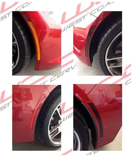 C7 Corvette Blackouts, Side Marker 4 pc Cover Set 2014 C7 Stingray