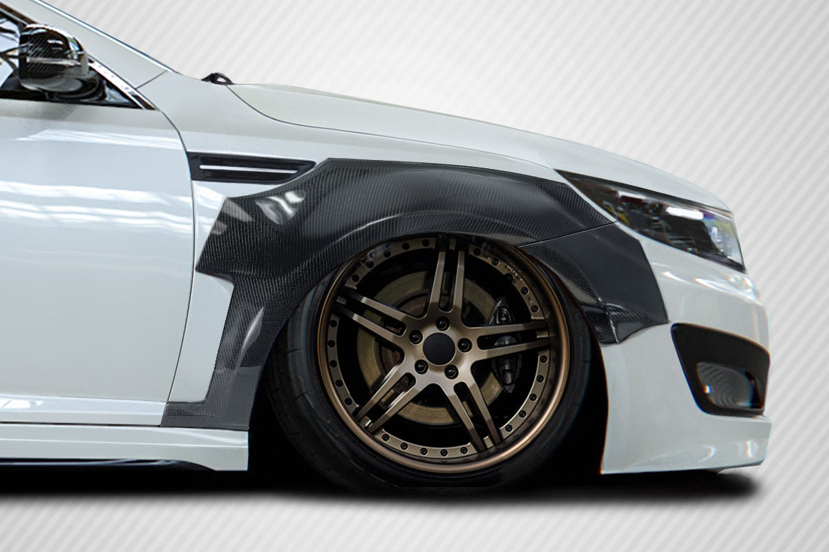 2011-2013 Kia Optima Carbon Creations CPR Wide Body Front Fender Flares - 4 Piec