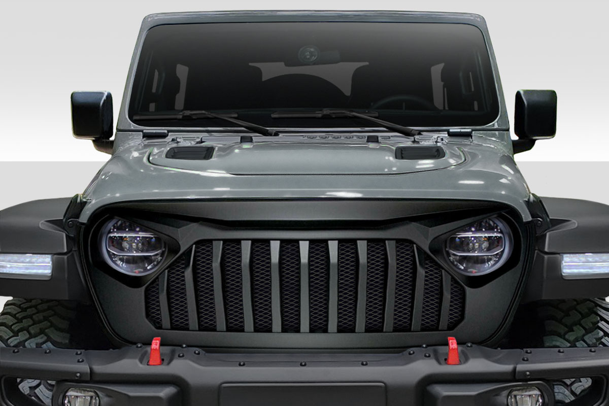 2018-2025 Jeep Wrangler JL Gladiator JT Duraflex Predator Grille - 1 Piece