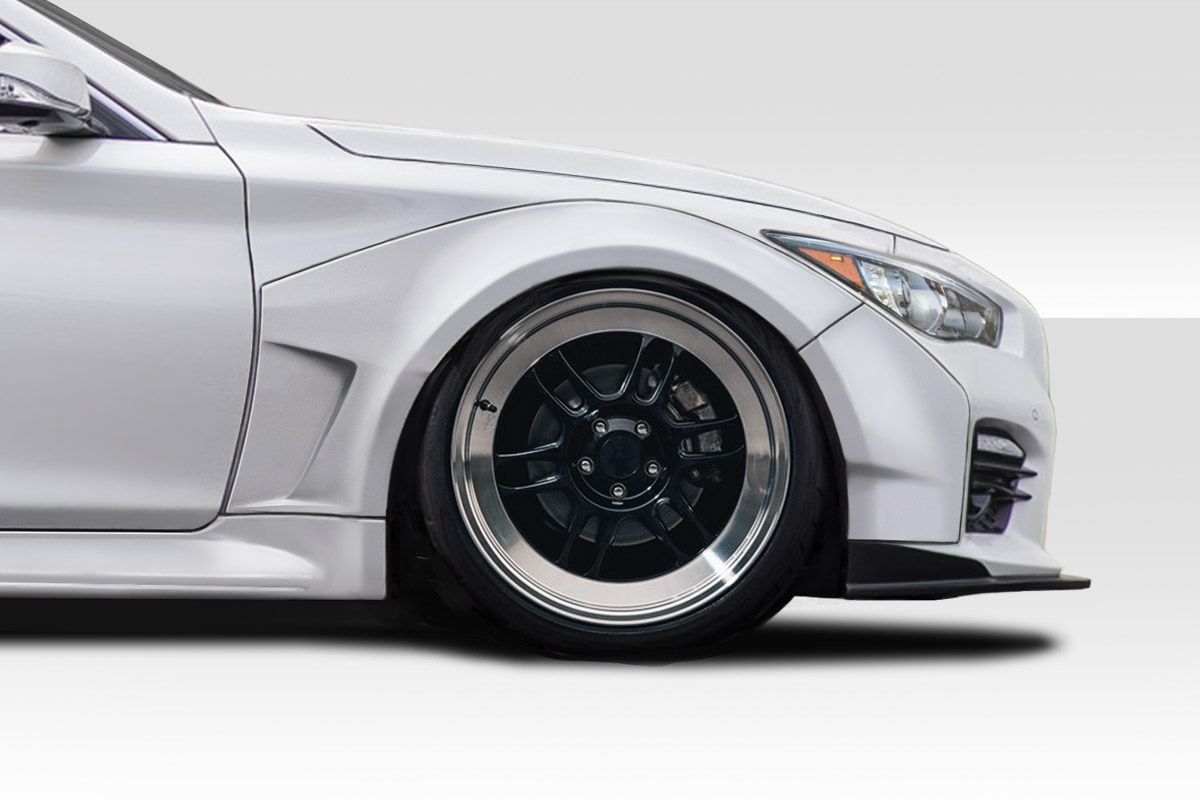 2014-2023 Infiniti Q50 Duraflex Redline Wide Body Front Fender Flares (+40mm) -
