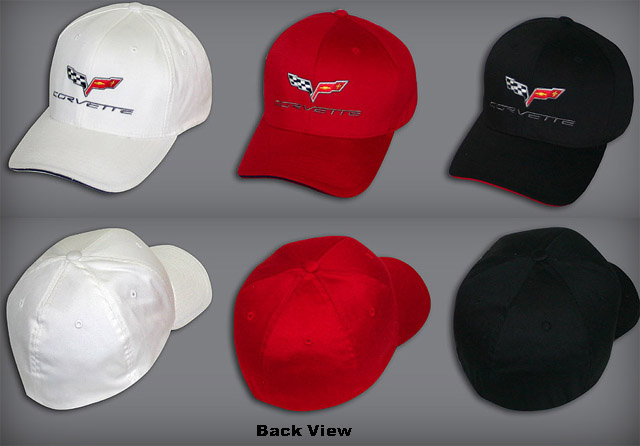 C6 Corvette Embroidered Fitted Hats