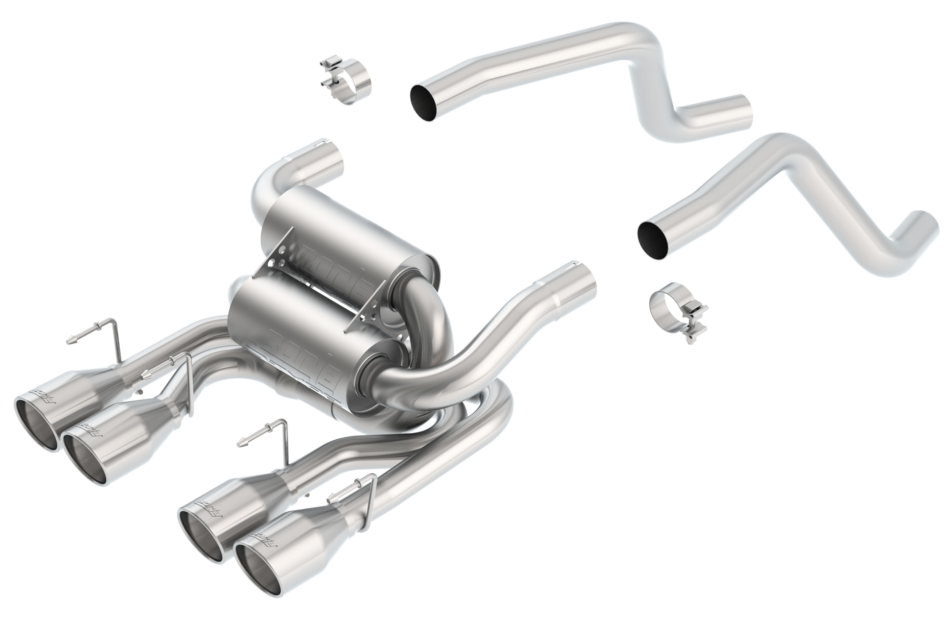 S-Type Axle-Back Exhaust System, 2005-2008 Corvette C6 6.0L/6.2L V8 Automatic/Ma