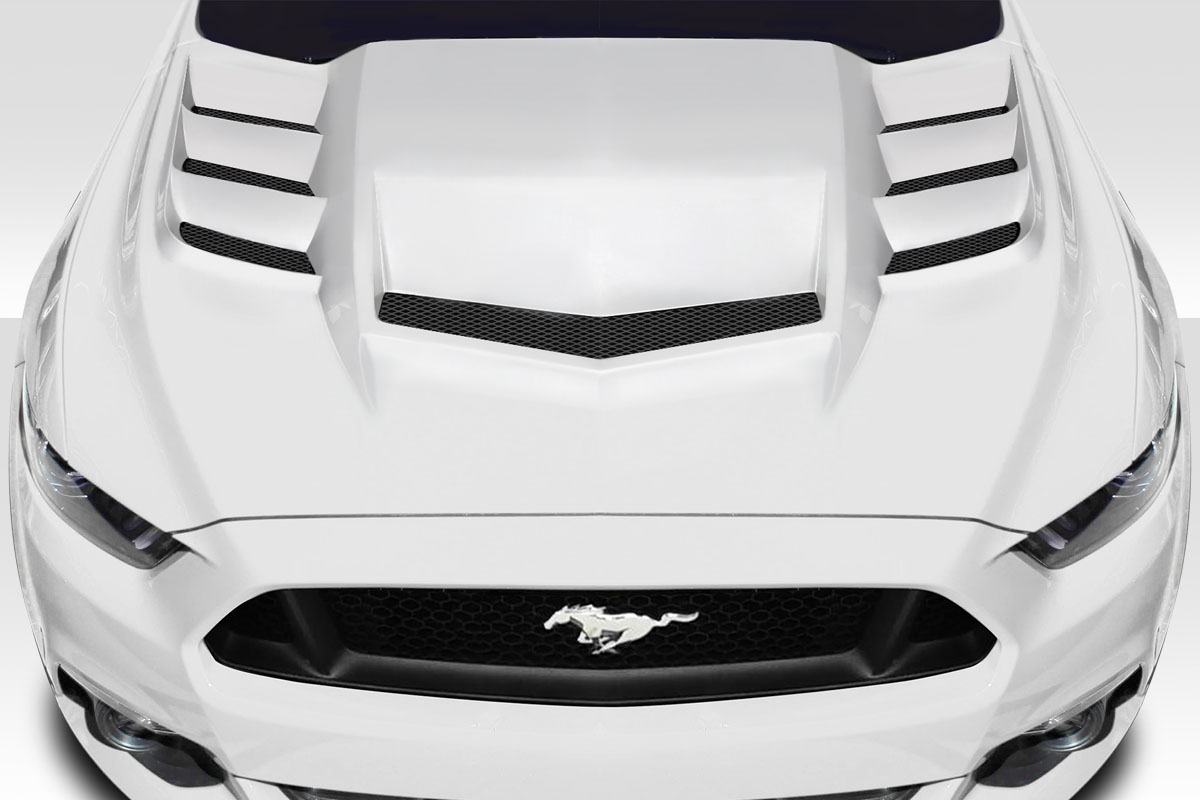 2015-2017 Ford Mustang Duraflex Interceptor Hood - 1 Piece
