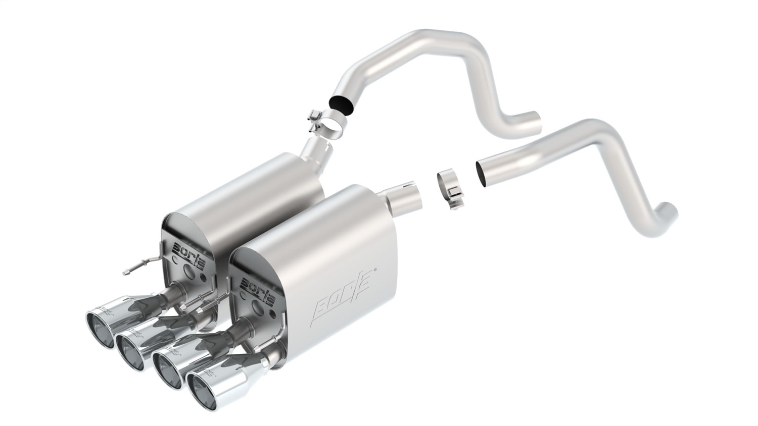 Touring Axle-Back Exhaust System, 2005-2008 Corvette C6 6.0L/6.2L V8 Automatic/M