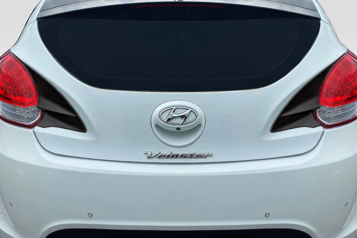 2012-2017 Hyundai Veloster Turbo Duraflex Minda Rear Hatch Add Ons - 2 Pieces