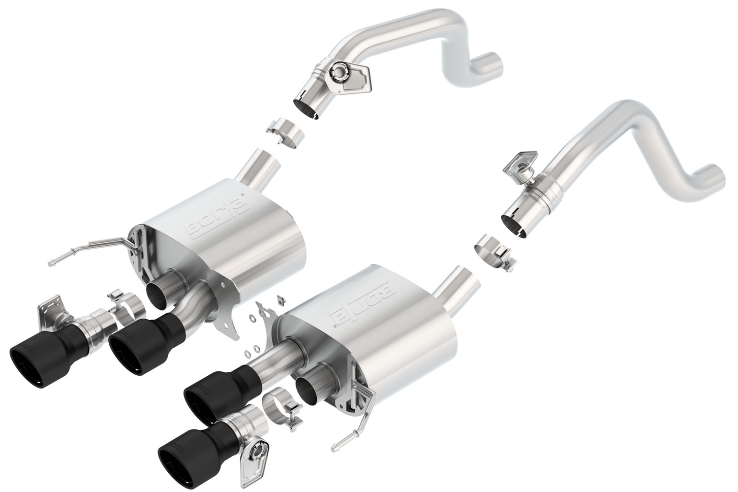 S-Type Axle-Back Exhaust System, 2014-2019 Corvette C7 6.2L V8 Automatic/Manual
