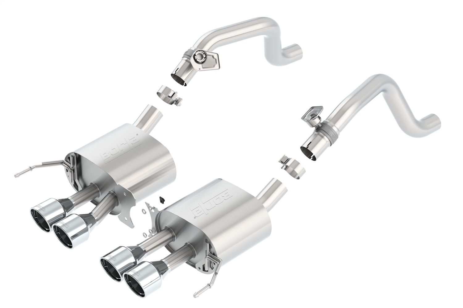 S-Type Axle-Back Exhaust System, 2014-2019 Corvette C7 6.2L V8 Automatic/Manual